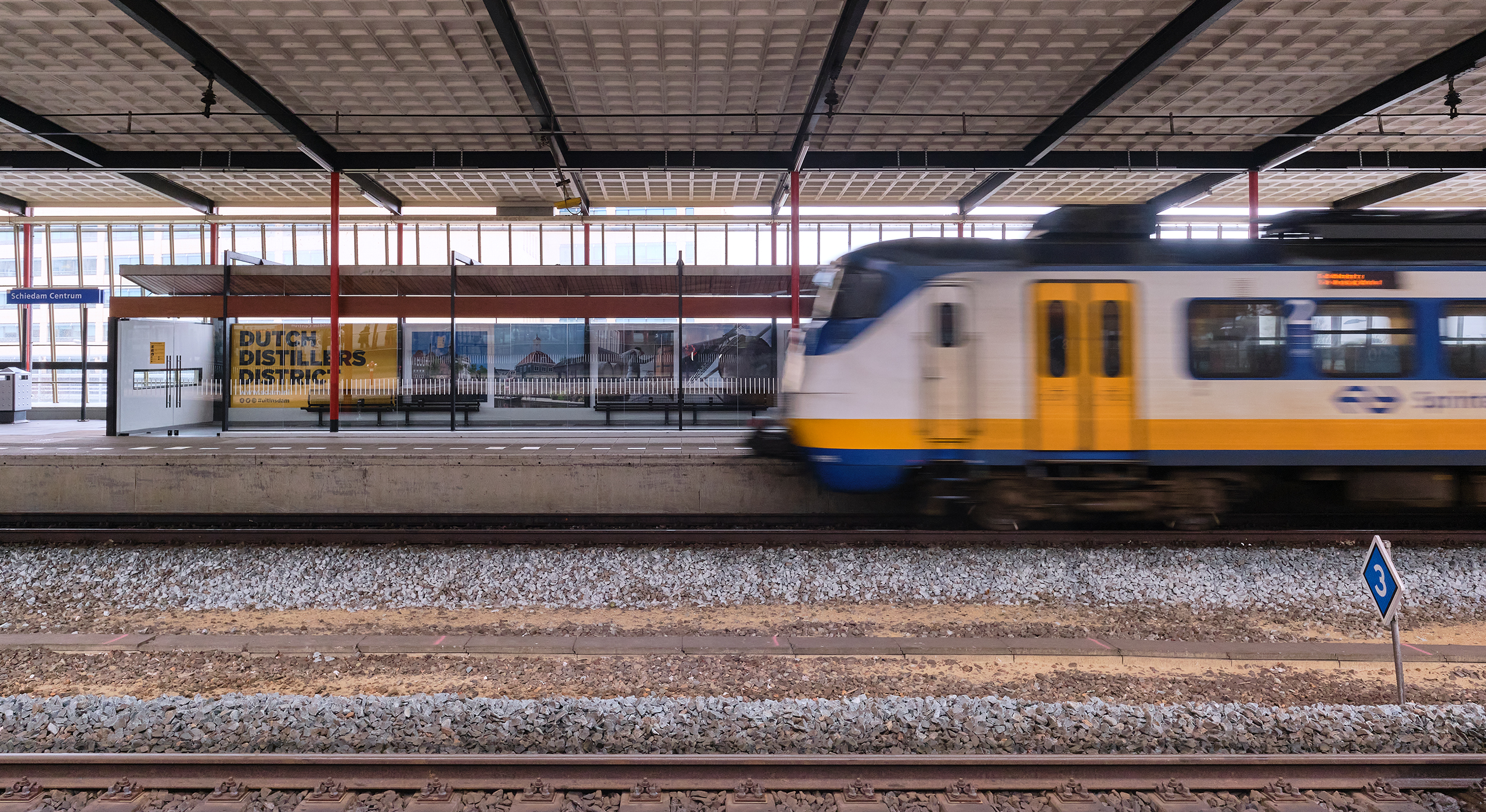Station Schiedam werken